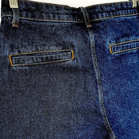 ASOS Design Double Pleats Tapered Leg Dark Blue Washed Jeans Men Size W31 - Picture 9 of 13